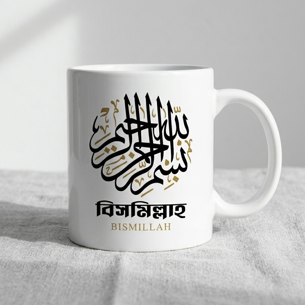 বিসমিল্লাহ সিরামিক মগ - Bismillah Ceramic Mug
